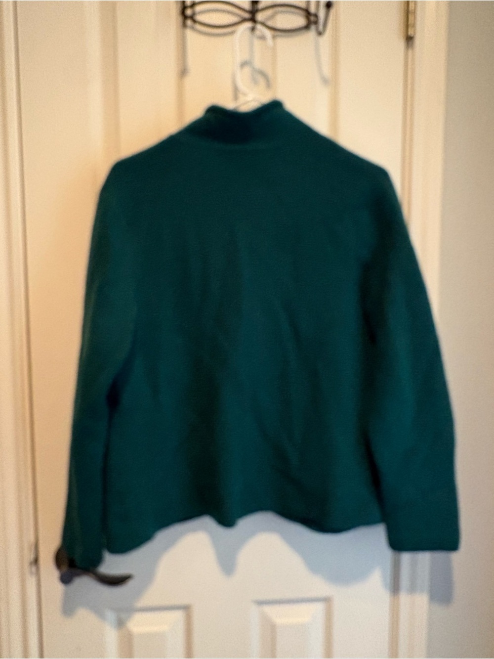 Talbots Teal Ribbed Open-Front Blazer - Picture 2 of 6